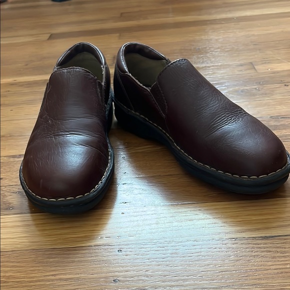 Leather Loafers Burgundy Size 8.5 - Picture 2 of 13